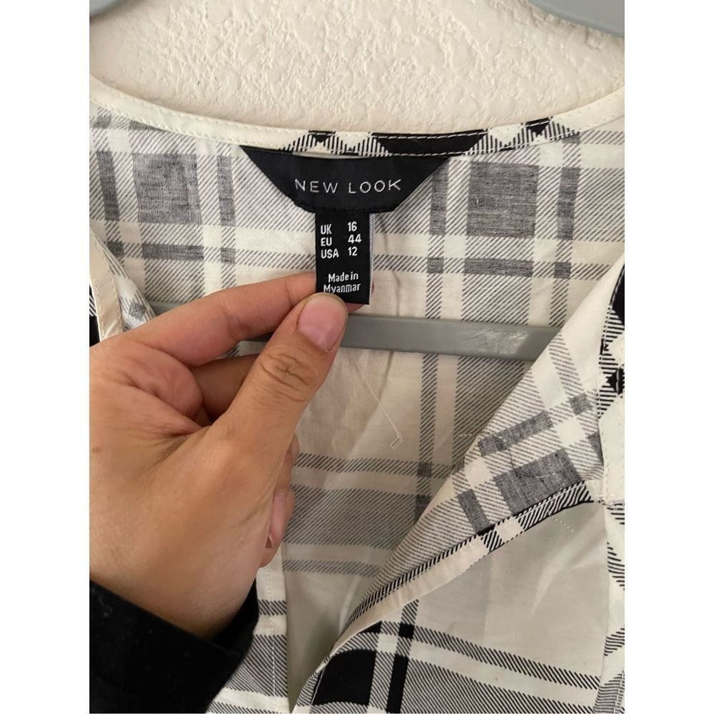 Never worn‎ ASOS plaid tiered dress - Picture 3 of 7